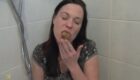 Shara Chocolat barfed after consuming husband's poop -SCAT-