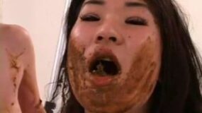 poo in girl's mouth