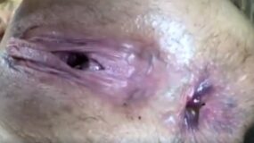close up pussy fart asshole
