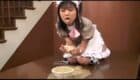 japanese maid eats and vomits