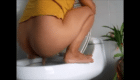 Video Of A Woman Shitting In The Toilet!