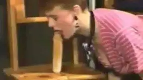 blowjob on a dildo full of shit