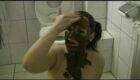 husband poops on his wife's face