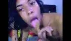 A finger up her arse full of shit and she can taste her own poo